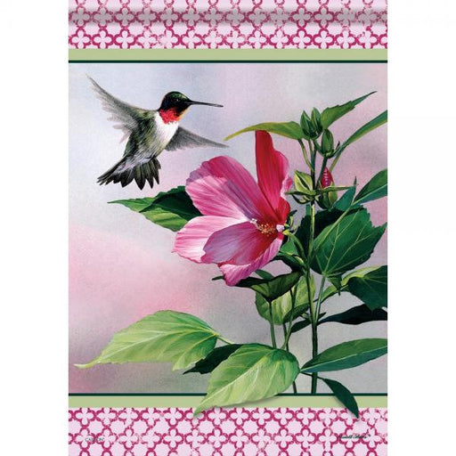 Hibiscus Hummingbird Garden Flag