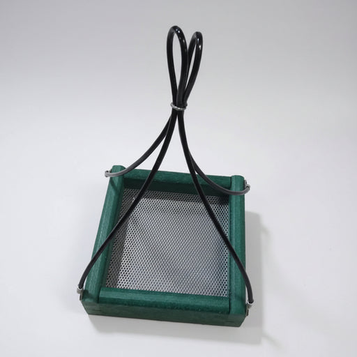 Hanging Tray Recycled Feeder - 5" x 5" - Green