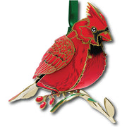 Cardinal ornament, three dimensional