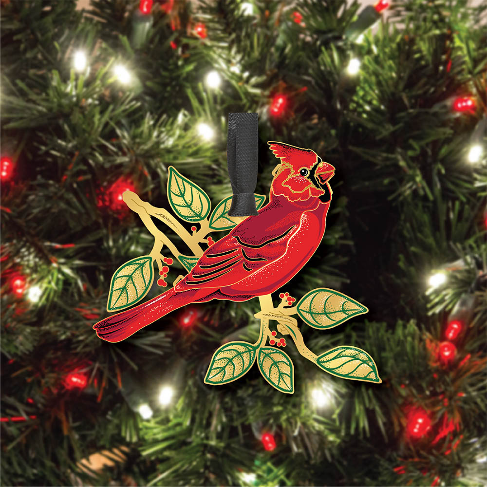 Cardinal in Nature Ornament - Thumbnail 3