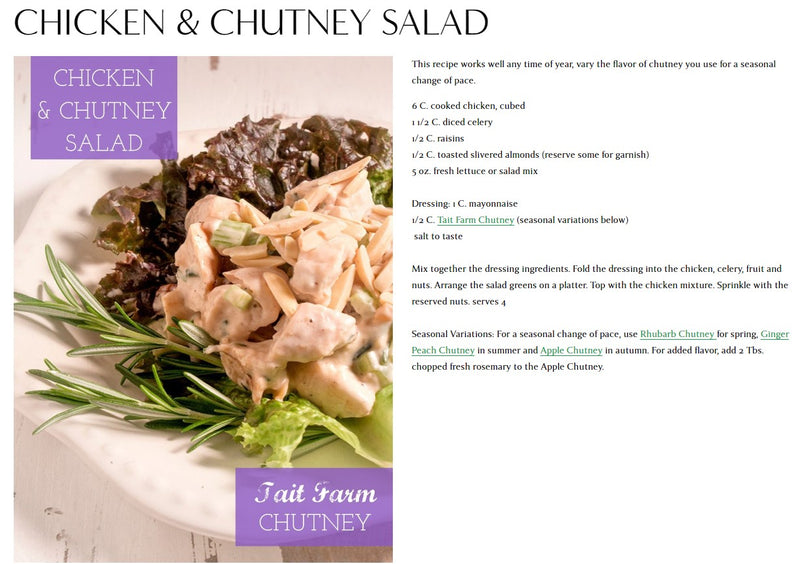 Chicken & Chutney Salad Recipe