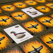 Card game with duck-themed cards