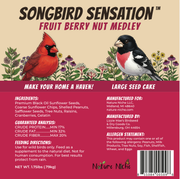 Songbird Sensation Fruit Berry Nut new label - ingredient analysis