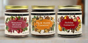 Fruit Spread Variety Pack - Set of 3
Strawberry Rhubarb Canserve, Fig & Honey Conserve, Holiday Conserve