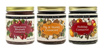 Fruit Spread Variety Pack - Set of 3
Strawberry Rhubarb Canserve, Fig & Honey Conserve, Holiday Conserve