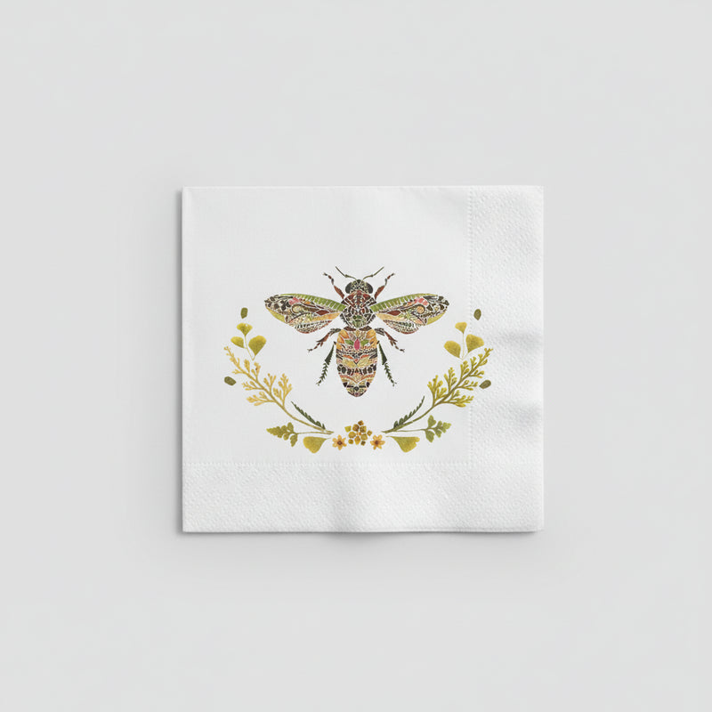 Green Bee - Paper Napkins