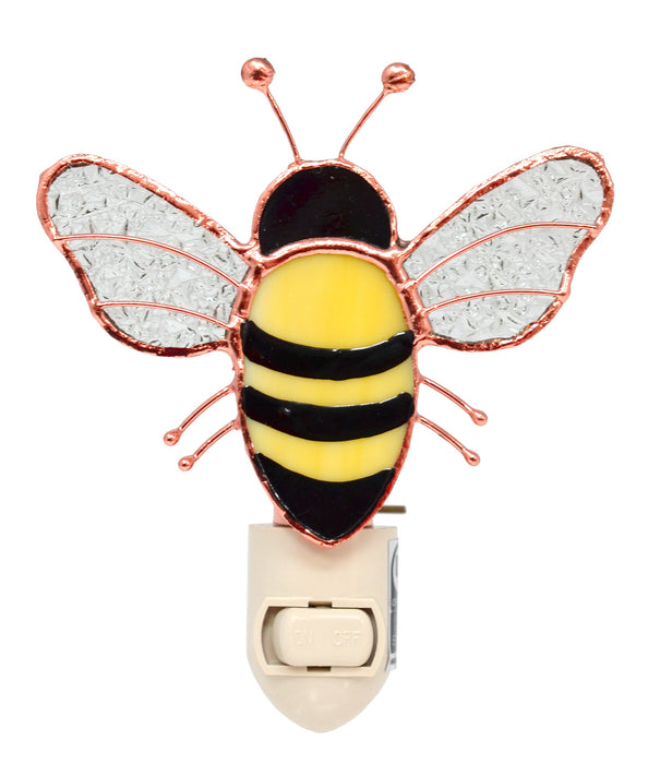 Stained Glass Bee Nightlight