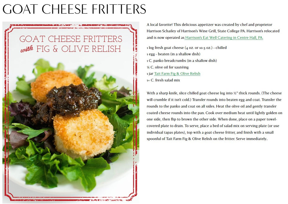Goat Cheese Fritters Recipe