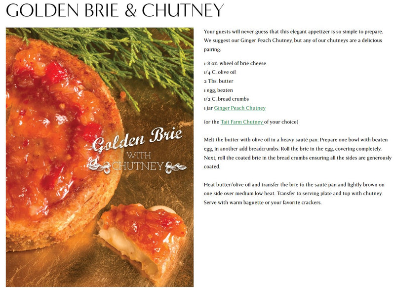 Golden Brie & Chutney Recipe