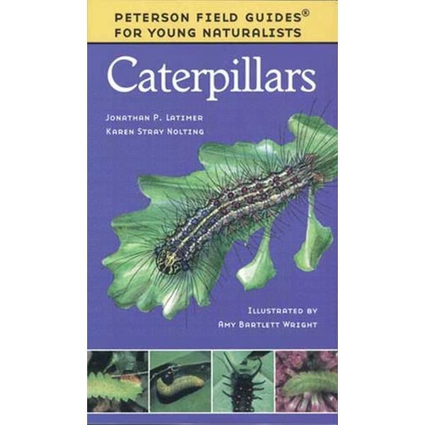 book cover purple background featuring a caterpillar on a leaf 