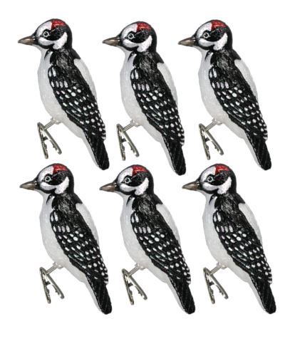 Hairy Woodpecker Ornament 6 pk