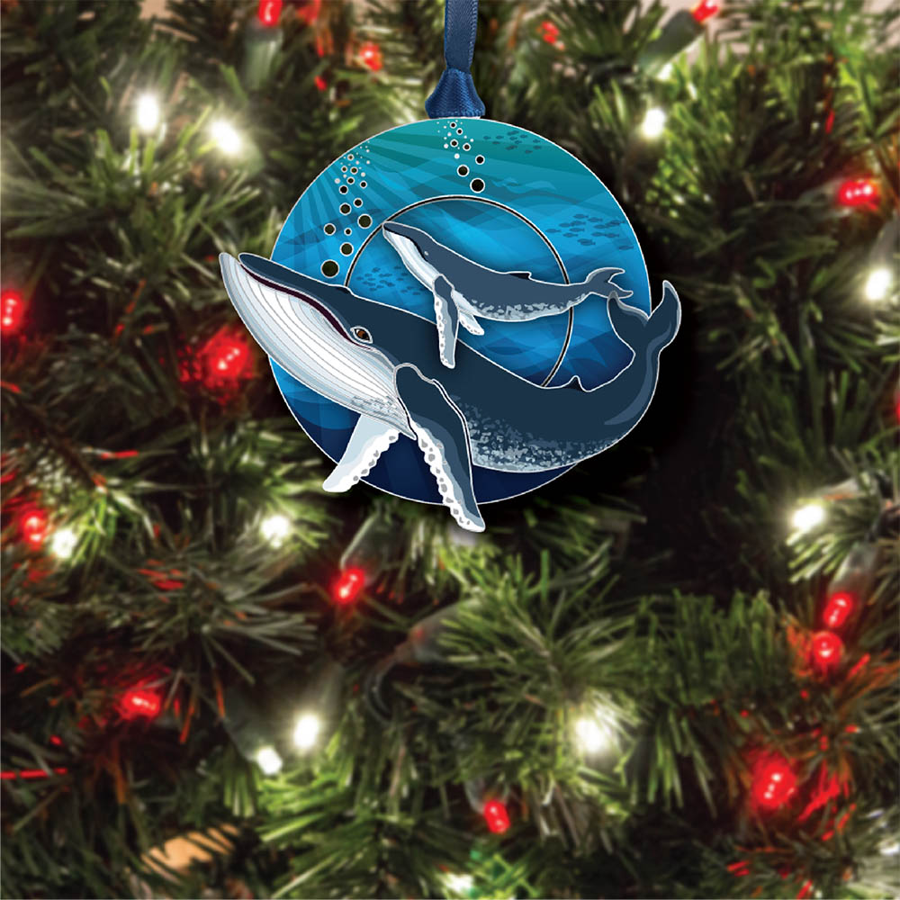 Humpback Mom & Calf Ornament - Thumbnail 3