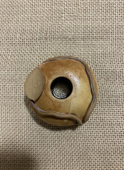 top view of ceramic pillow vase