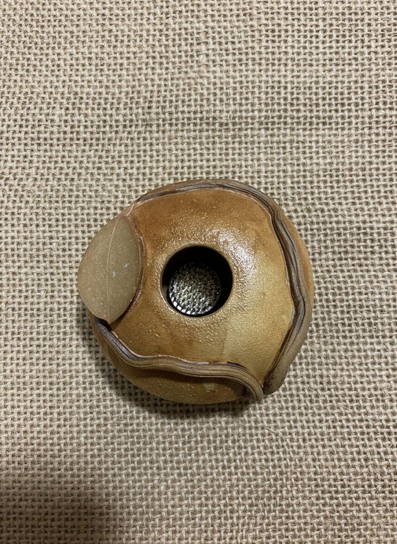 top view of ceramic pillow vase