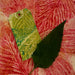 Fall Foliage botanical print example in red and green