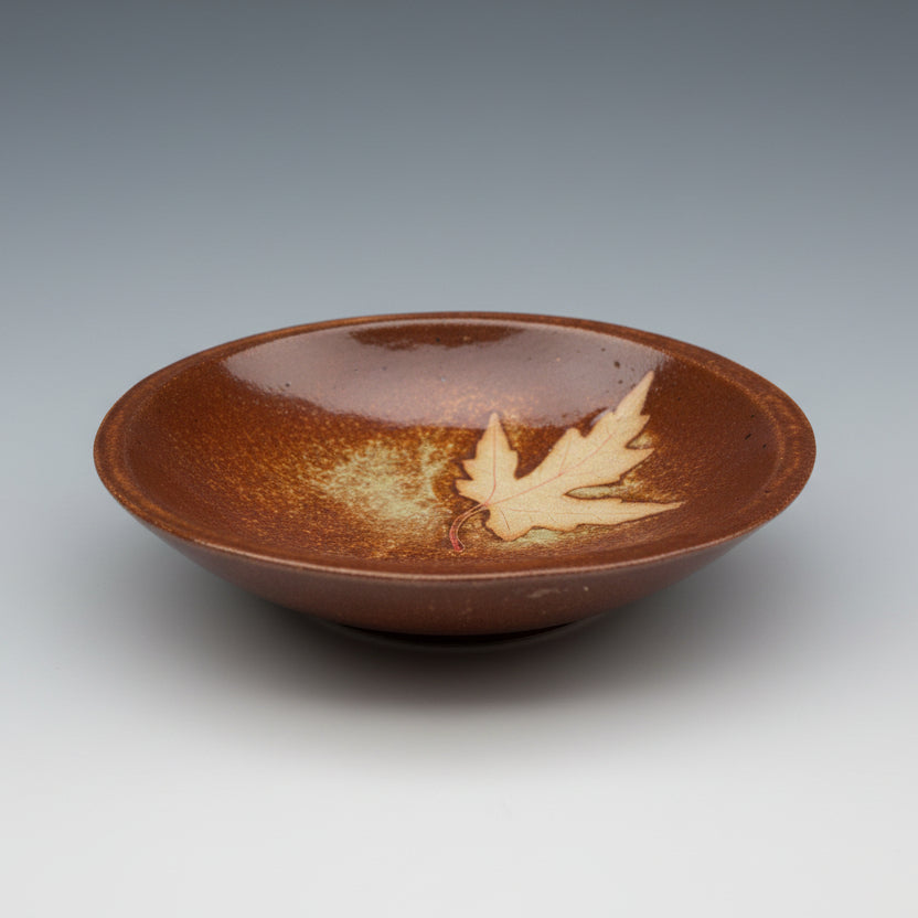Black Cat Pottery Stoneware Leaf Bowl - Thumbnail 2