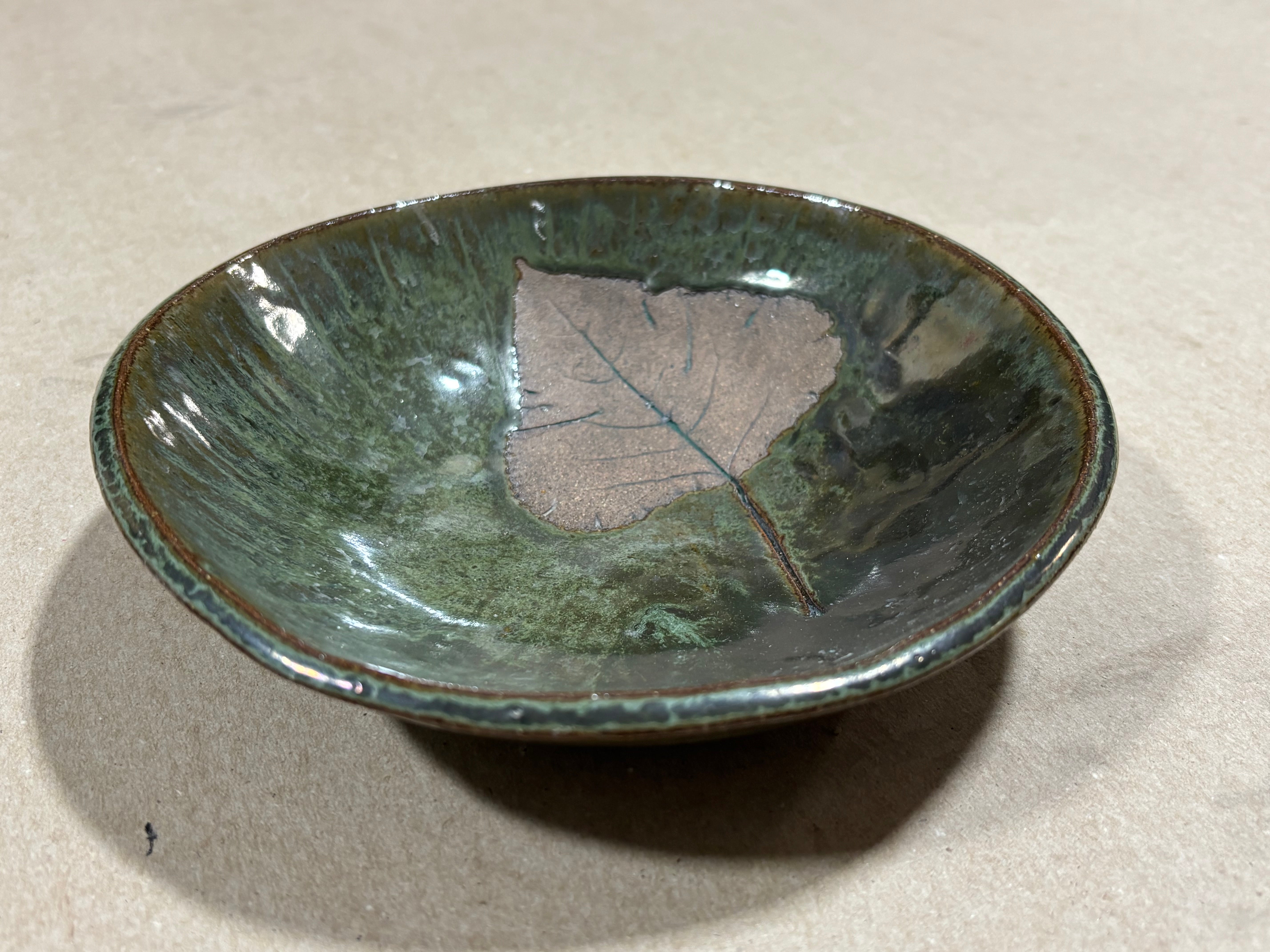 Medium Embossed Eastern Cottonwood Leaf Bowl