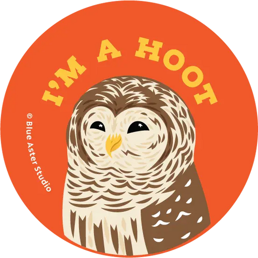 Owl Button - I'm a Hoot