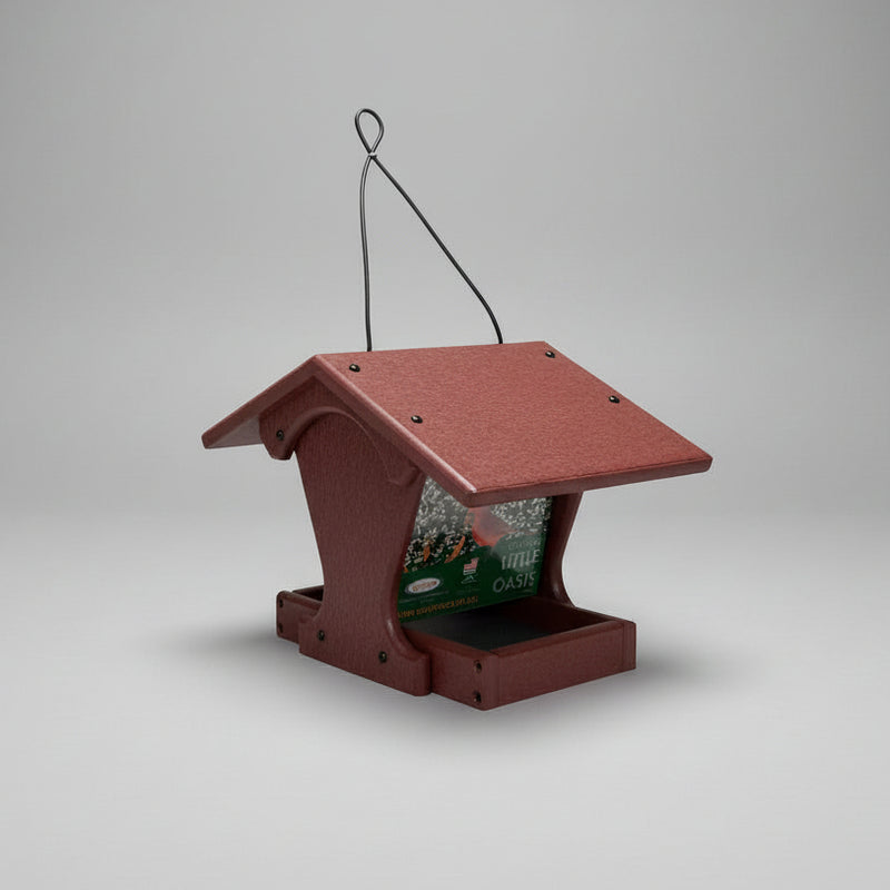 Little Oasis Recycled Bird Feeder - cherrywood