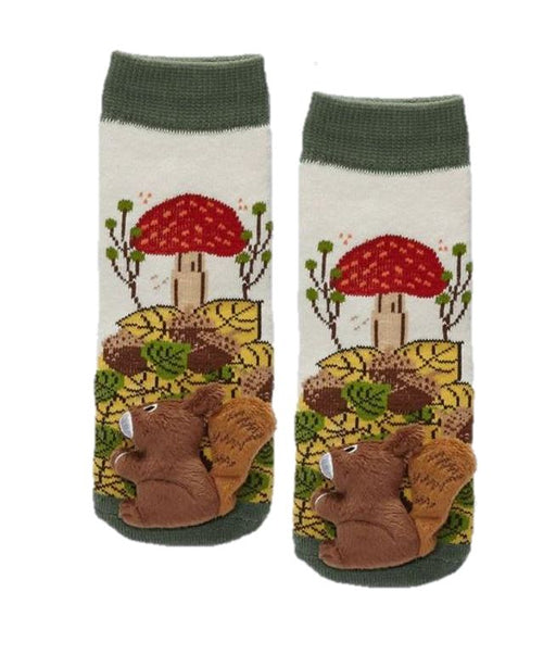 Squirrel Toddler Slipper Socks