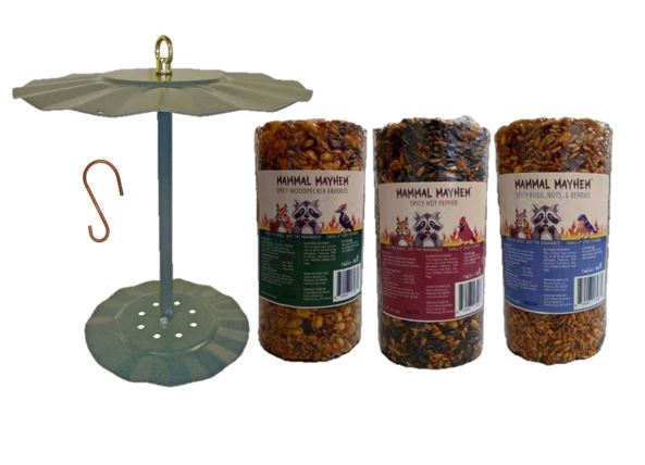 Mammal Mayhem Spicy Cylinder Variety Pack with Cylinder Feeder and Hook
