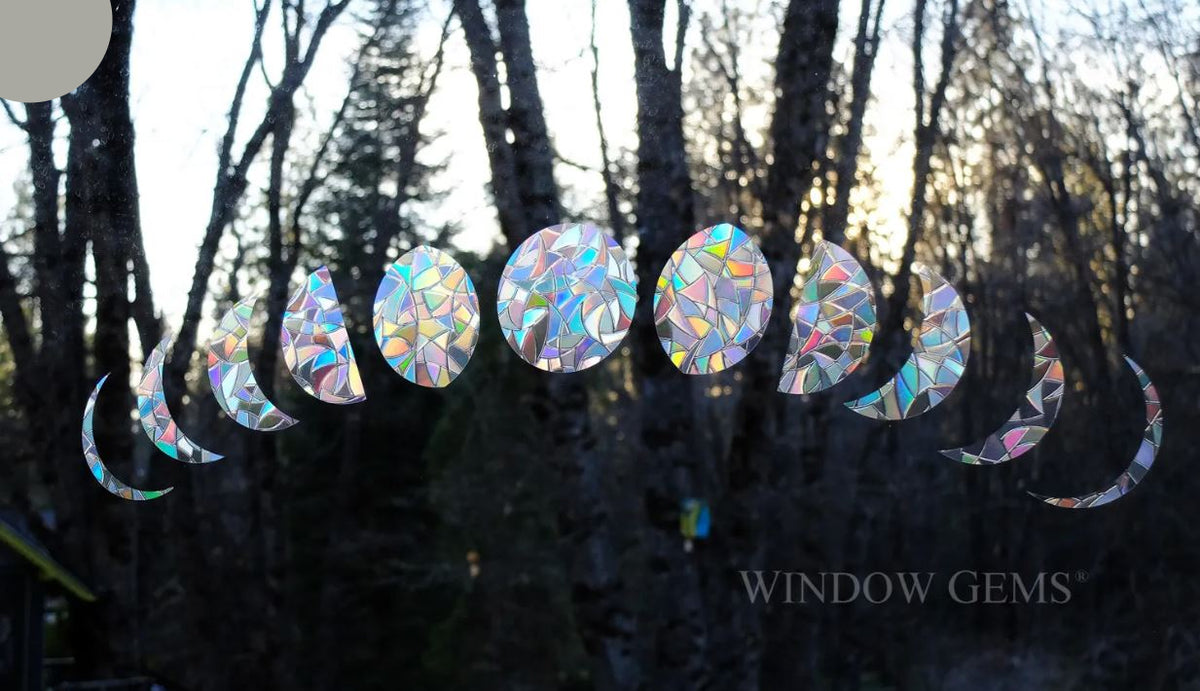 Moon Phase window Decals to prevent bird window collisions — Nature Niche