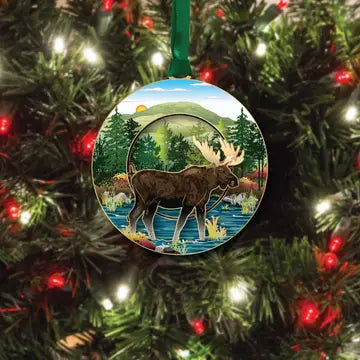 Moose in Bog Ornament - Thumbnail 3