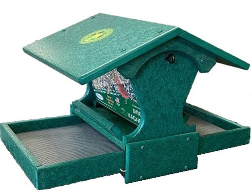 Mini Magnet Post Mount Recycled Feeder - Green 