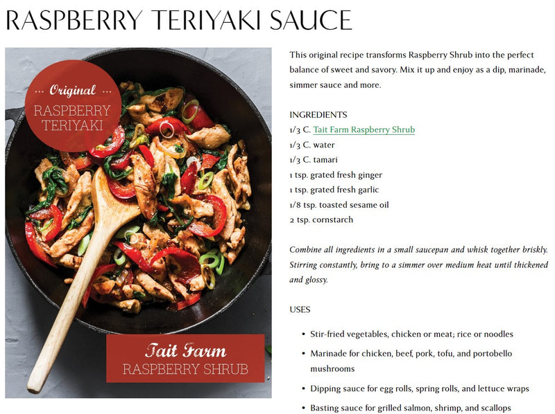 Raspberry Teriyaki Sauce Recipe