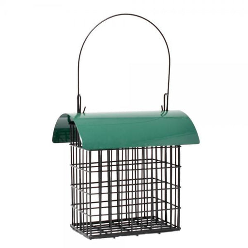Deluxe Double Suet Cage with Green Metal Roof