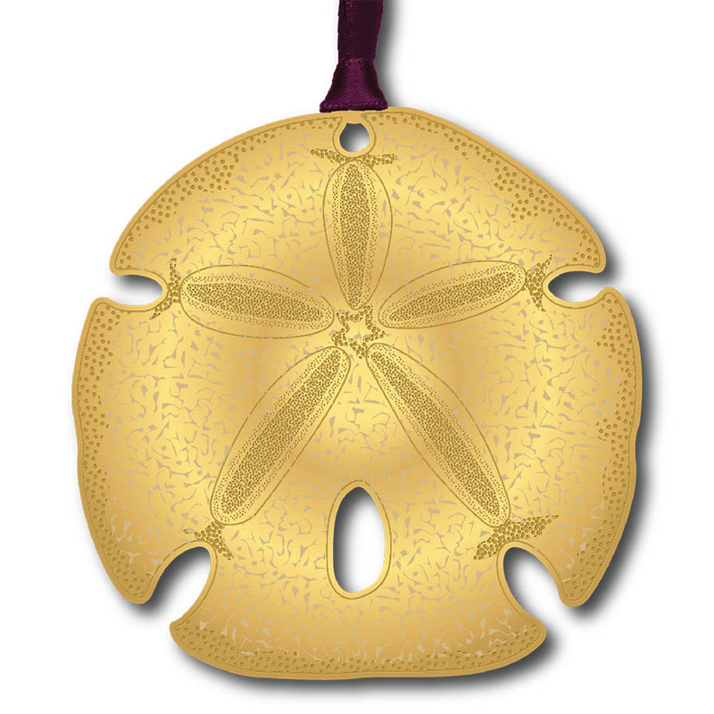 Sand Dollar ornament on white background