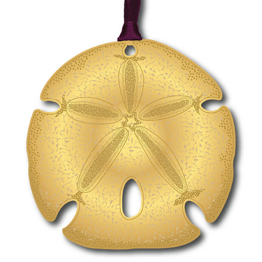 Sand Dollar ornament on white background