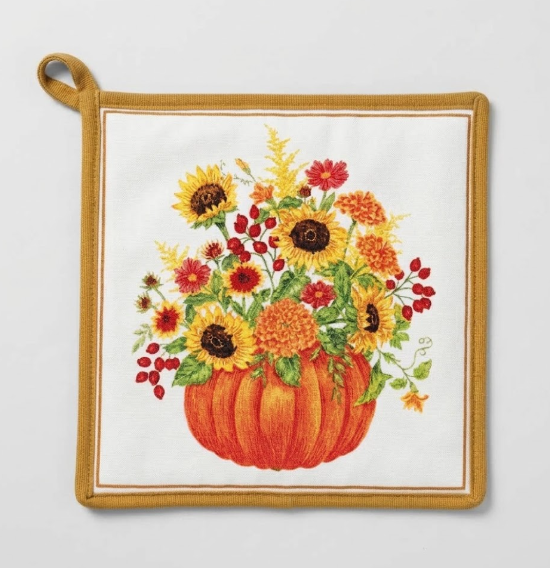 Pumpkin Bouquet Potholder