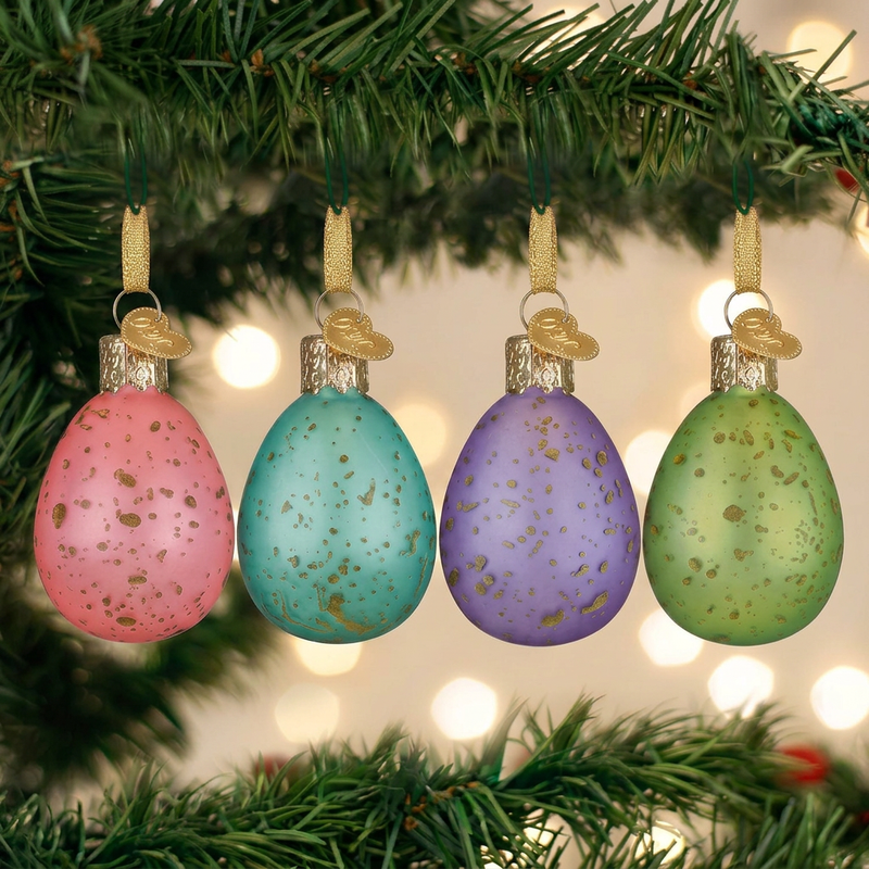 Mini Easter Egg Ornament Set