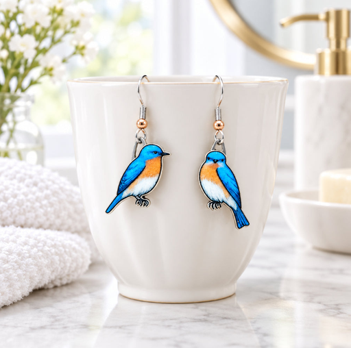 Eastern Bluebird Earrings
