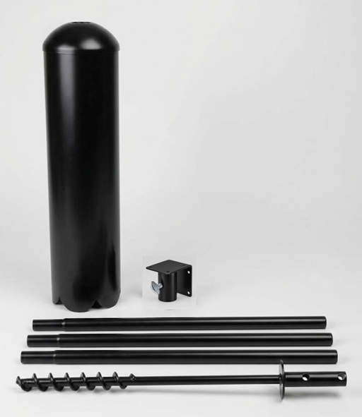 5 Piece Bluebird Pole Set with Twist In Ground Socket with Raccoon Baffle