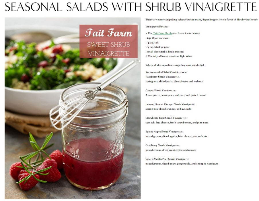 Seasonal Salads with Shrub Vinaigrette Recipes