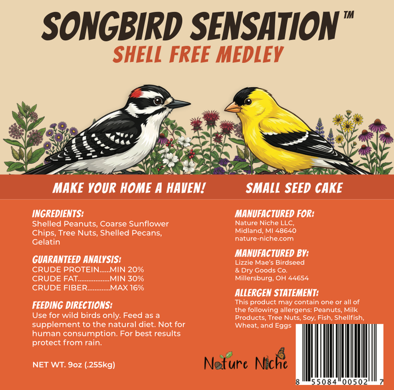 Songbird Sensation Shell Free New Label - Ingredient analysis