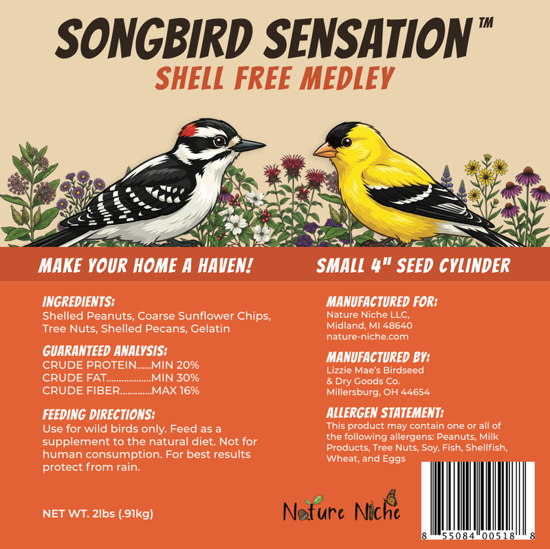 Songbird Sensation Shell Free New Label - Ingredient Analysis