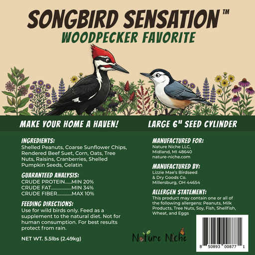Songbird Sensation Woodpecker Favorite New Label - Ingredient Analysis