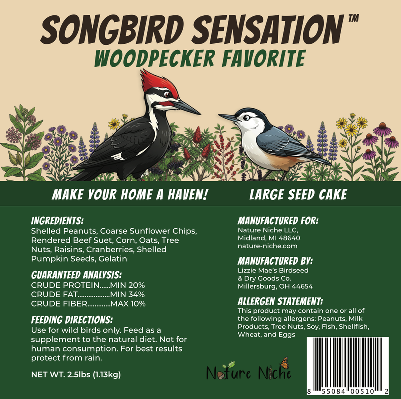 Songbird Sensation Woodpecker Favorite - New Label Ingredient Analysis