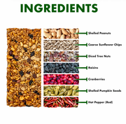 Spicy Woodpecker Seed Cake Ingredient infographic