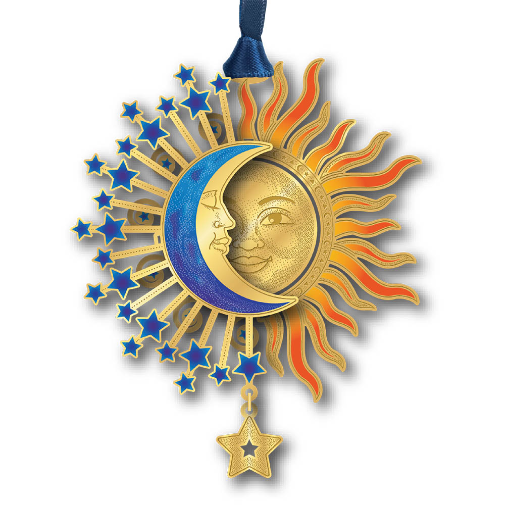 3D Sun & Moon Crescent Ornament - Thumbnail 2