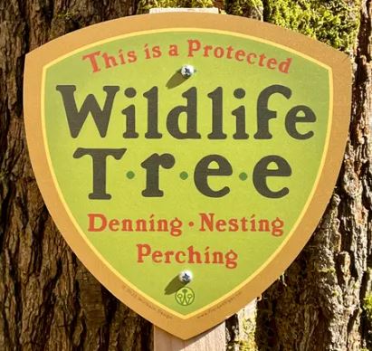 Garden Sign - Wildlife Tree - Stake not included