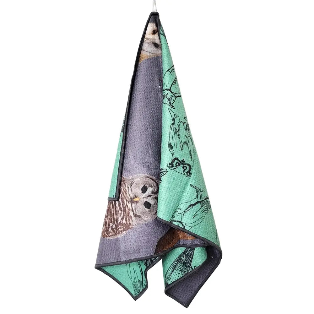 Owl Dual Sided Tea Towel