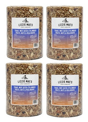4 Pack Bugs, Nuts and Berries Seed Cylinder - Large - 3.8 lbs renamed Trail Mix