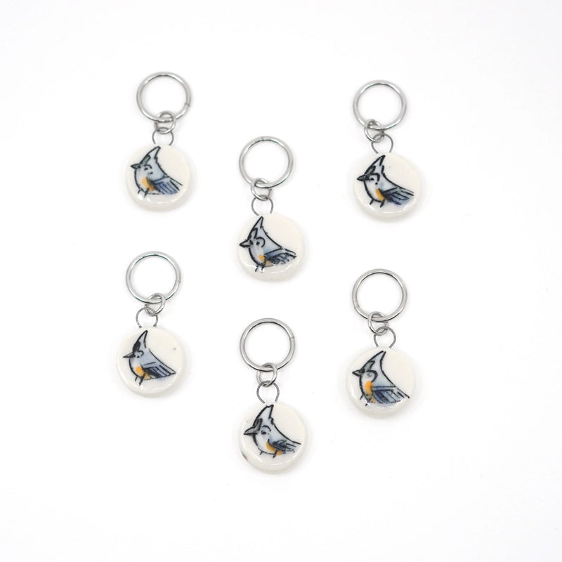 Tufted Titmouse Stitch Marker Set