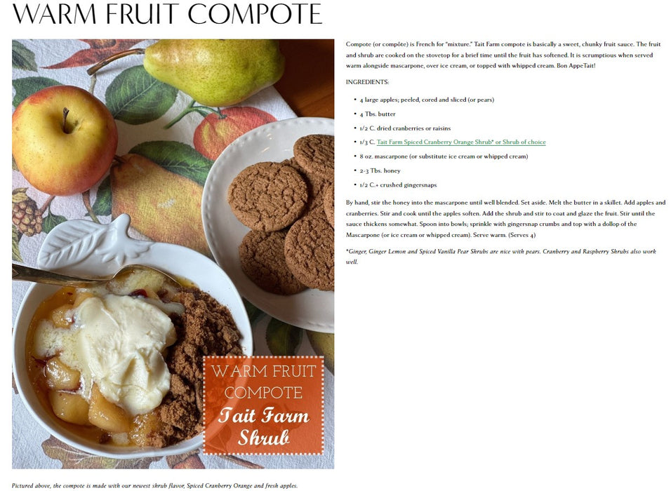 Warm Fruit Compote Recipe