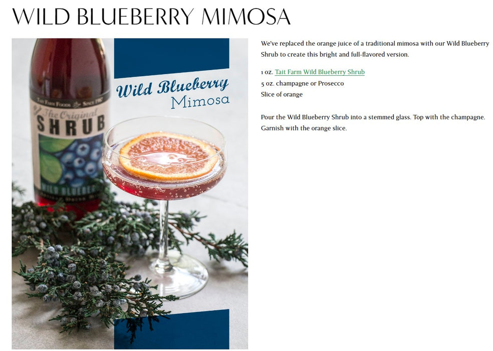 Wild Blueberry Mimosa Recipe