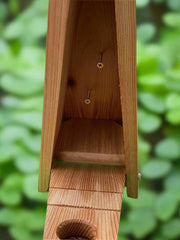 Country Squire A-Frame Wren House
Closeup of sawed grooves 